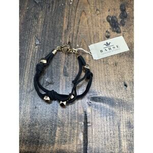 Barse Beaded Leather Toggle Bracelet- Bronze- NWT